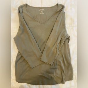 Chicos soft comfy long sleeve tee shirt